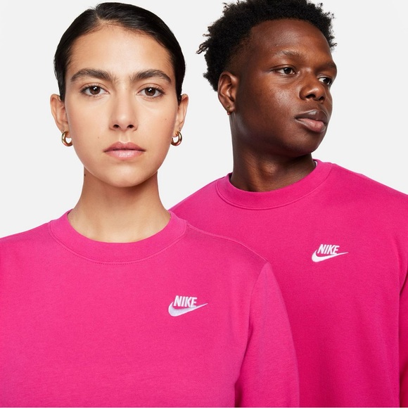 NWT Women's Nike Club Fleece Crewneck Sweatshirt Size Large - Picture 3 of 5
